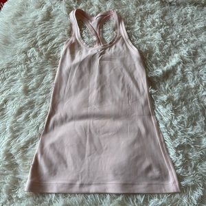 Lululemon Buttery soft pink cool racer back, size 4
